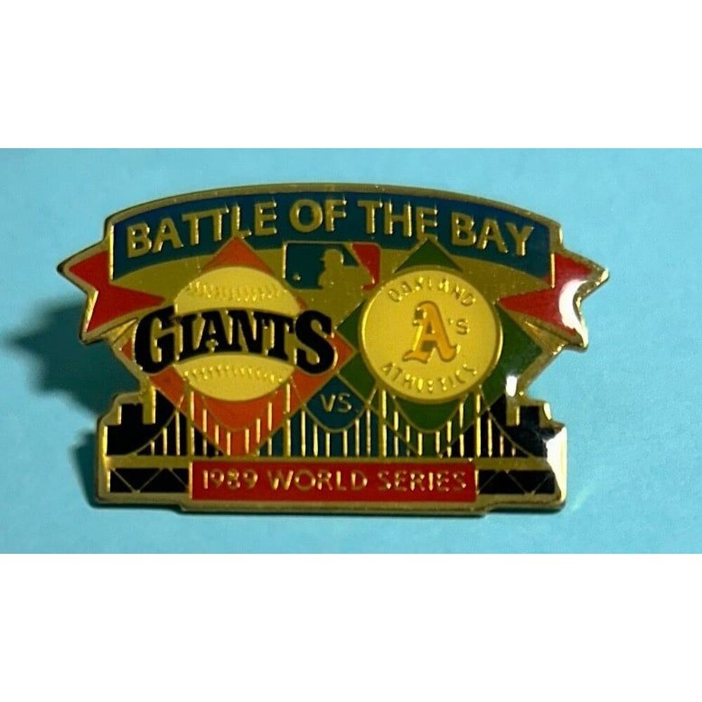 Battle Of The Bay Giants Vs. Athletes 1989 World Series Pin
